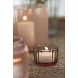 Lygte t/fyrfadslys plum fra Ib Laursen