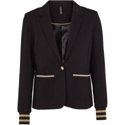 Prepair - Amanda Habitjakke/Blazer - sort med guld detailjer