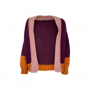 Black Colour - ELVA cardigan - onesize i vinrd med andre farver