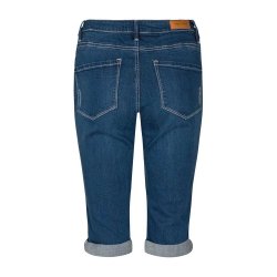 FREE/QUENT - AMIE Shorts - medium bl denim 
