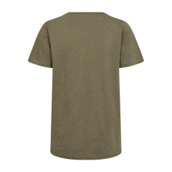 FREE/QUENT - FQSABINA - T-shirt med V-hals - army 