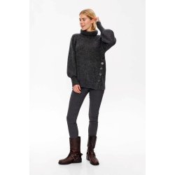 FREE/QUENT - FQSILA Strik Pullover  - mrkegr