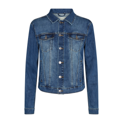 FREE/QUENT - FQROCK Cowboyjakke - medium blue denim