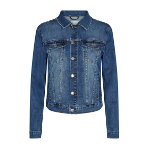 FREE/QUENT - FQROCK Cowboyjakke - medium blue denim
