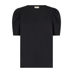 FREE/QUENT - FQFENJAL - T-shirt med Pufrmer - sort