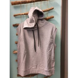 FREE/QUENT - CHILLAX HOODIE u/�rmer - light grey melange