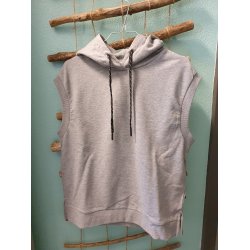 FREE/QUENT - CHILLAX HOODIE u/�rmer - light grey melange