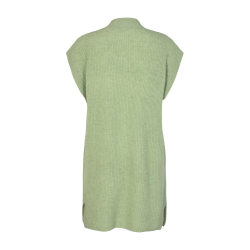 FREE/QUENT - LAMBY Waistcoat / Strikvest - lysgrn melange