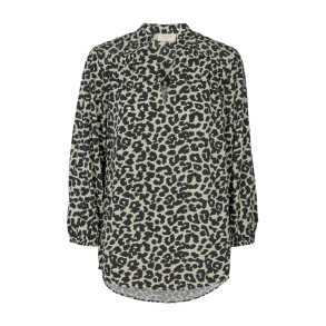 FREE/QUENT - FQRINI Bluse svamp mix - grn leo print 
