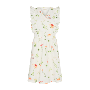 FREE/QUENT - MARILINE Kjole - hvid blomstret