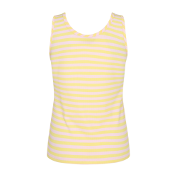 FREE/QUENT  - FQBASACIE TOP med striber - gul
