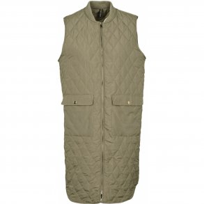 Prepair - Hope Quilted Waistcoat - dusty grn 