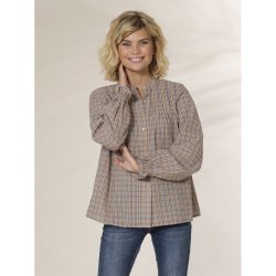 Prepair - Skjorte Kris - bl og beige mnstret