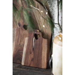 Ib Laursen - Skrebrt m/hjertehul - olieret akacietr