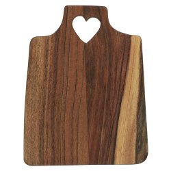 Ib Laursen - Skrebrt m/hjertehul - olieret akacietr