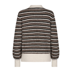 FREE/QUENT - FQHILLA Pullover strik - coffee bean w. black