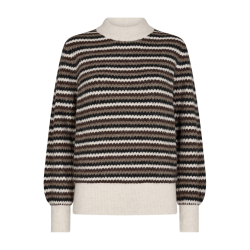 FREE/QUENT - FQHILLA Pullover strik - coffee bean w. black