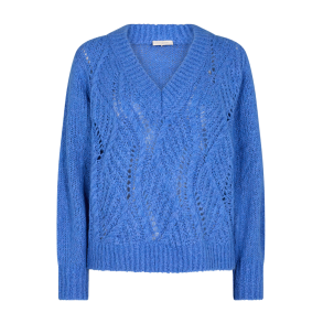 FREE/QUENT - FQHOLM Pullover strik - Amparo blue