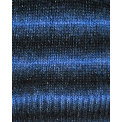 FREE/QUENT - FQRYLIC Pullover strikbluse - black w. Amparo blue 