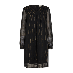 FREE/QUENT - FQKALIKA Kjole - sort med guld detaljer