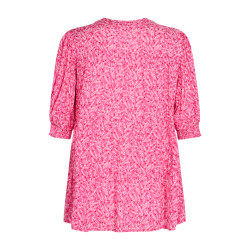 FREE/QUENT - FQADNEY - Bluse med blomsterprint - pink og hvid