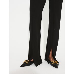 FREE/QUENT - FQHANNI buks - sort med slids midtp nederst foran