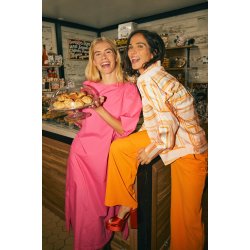 FQBAMELA - Kjole med ballonrmer carmine rose fra FREE/QUENT (201640)