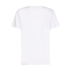 FREE/QUENT - FQFENJAL T-shirt "FREE" - hvid med rdt print