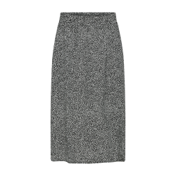 FREE/QUENT - FQADNEY - Nederdel - blomstret sort og hvid