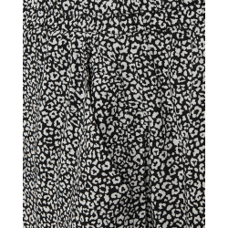 FREE/QUENT - FQADNEY - Nederdel - blomstret sort og hvid