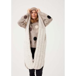 FQOLGA Lang Vest beige fra FREE/QUENT (202108)