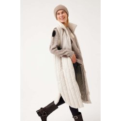 FQOLGA Lang Vest beige fra FREE/QUENT (202108)