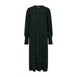 FREE/QUENT - FQTERESA Kjole - sort og grn blomstret