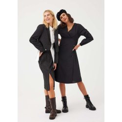 FREE/QUENT - FQLOVIN Nederdel nlestribet - sort/offwhite 