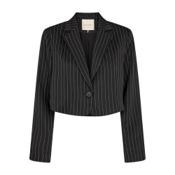 FREE/QUENT - FQLOVIN Jakke nlestribet - sort/offwhite