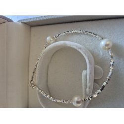 Tim&Simonsen - Gaby Perlereringe icnl. 2 armbnd - sterling slv med ferskvandsperler