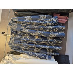 Lisbeth Merrild - Denim Bluse - denim bl med hul mnster - OneSize