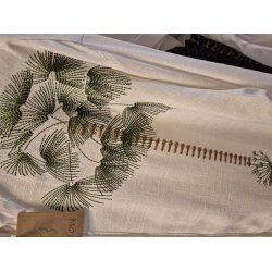 Boho-Love - Hr Skjorte - hvid med palmer