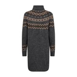 FREE/QUENT FQMERLA Strik Kjole gr og brun