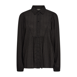 FREE/QUENT - FQADNEY Bluse - brun og sort mnstret