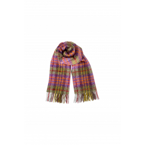 Black Colour - Halstrklde MADISON check boucle - lilla mix 