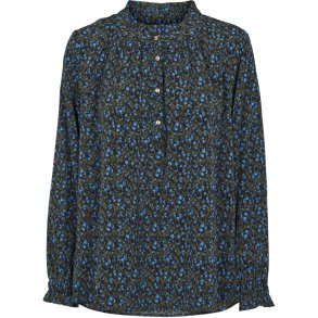 Prepair - Agnes Bluse bl/grn blomsterprint
