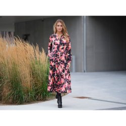 Prepair - Inoa Kjole - sort med farverigt print