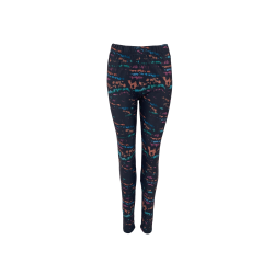 Black Colour - ROBYN - printed leggings