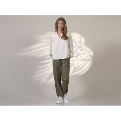 Prepair - Abby Bluse med V-hals - beige