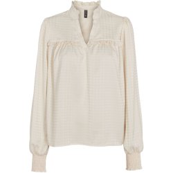 Prepair - Abby Bluse med V-hals - beige