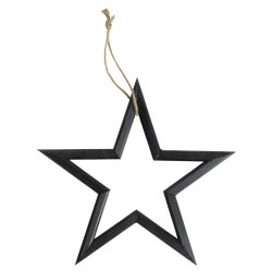 Ib Laursen - Stjerne tr - sort i 3 strrelser 