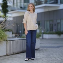 Prepair - Malia Jeans med vidde - mrk bl