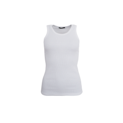 Black Colour - BCENA Rib Tank Top - hvid 