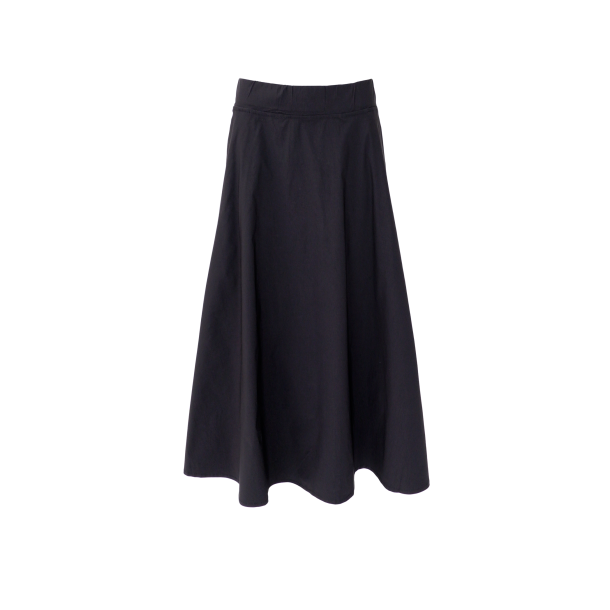 BCDAVINA Swing nederdel sort fra Black Colour (40442)